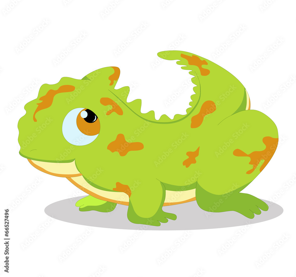 Fototapeta premium Illustration of cute gecko