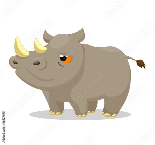 Illustration of cute rhinos