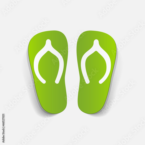 realistic design element: slippers