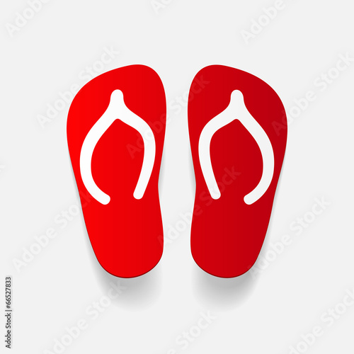 realistic design element: slippers