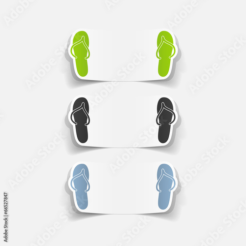realistic design element: slippers