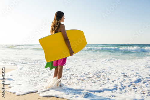 Female bodyboarder