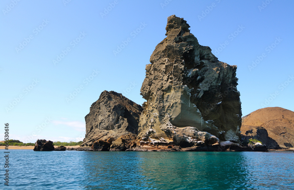 View of pinnacle rock from the sea