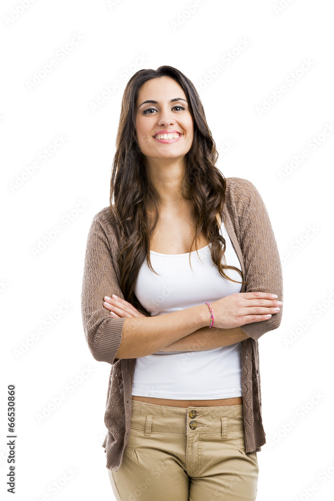 Beautiful woman smiling Beautiful woman smiling