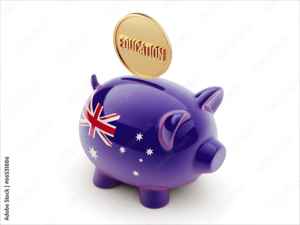 Australia Education Concept Piggy Concept Australia Education Concept Piggy Concept