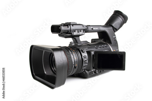 Professional digital video camera photo