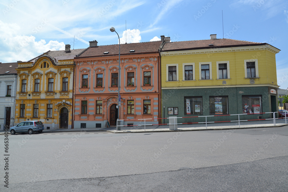 Czech Republic. Buildings in the city Melnik