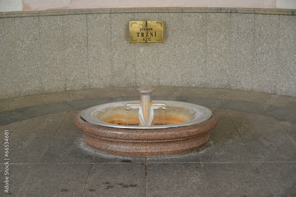 Source of mineral water No. 5 in Karlovy Vary, Czech Republic