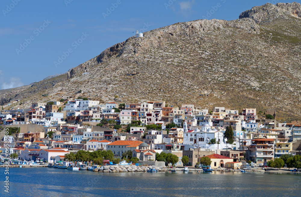 Harbor of Kalymnos island in Greece