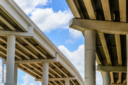 Fototapeta kuchenna elevated highways looking skyward