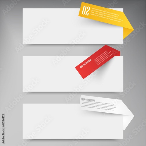 Set of blank rectangle labels. acute corners