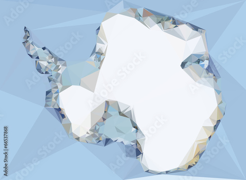 Polygonal Antarctica Map