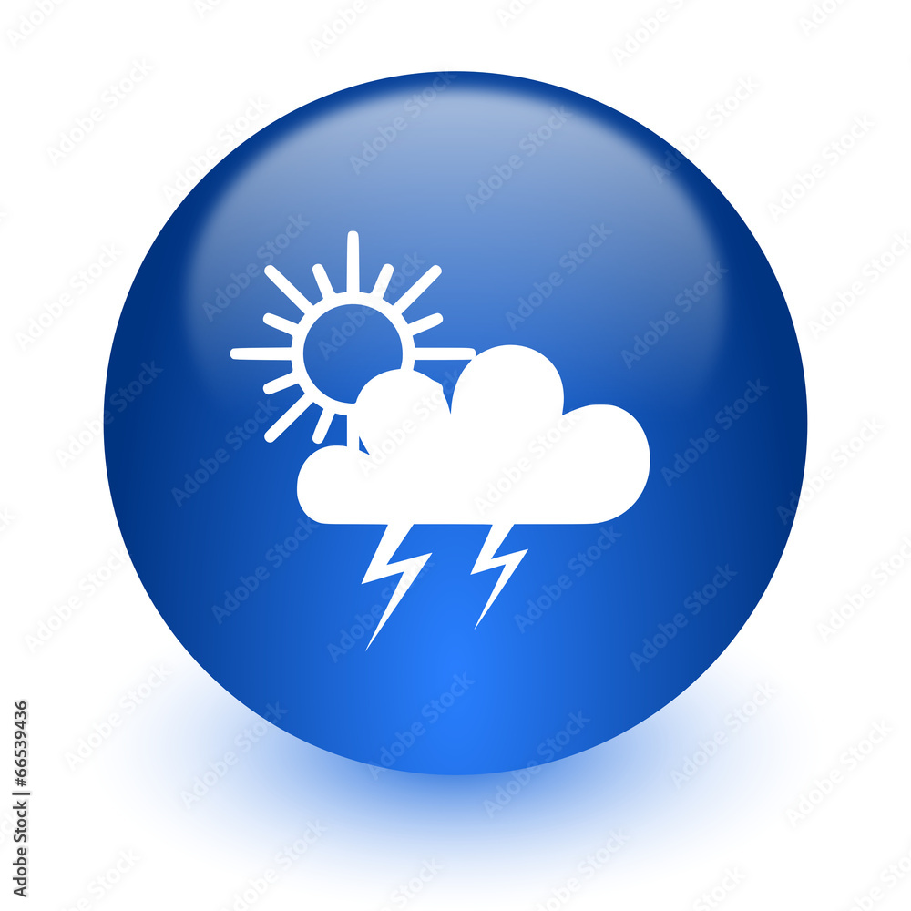 storm computer icon on white background storm computer icon on white background