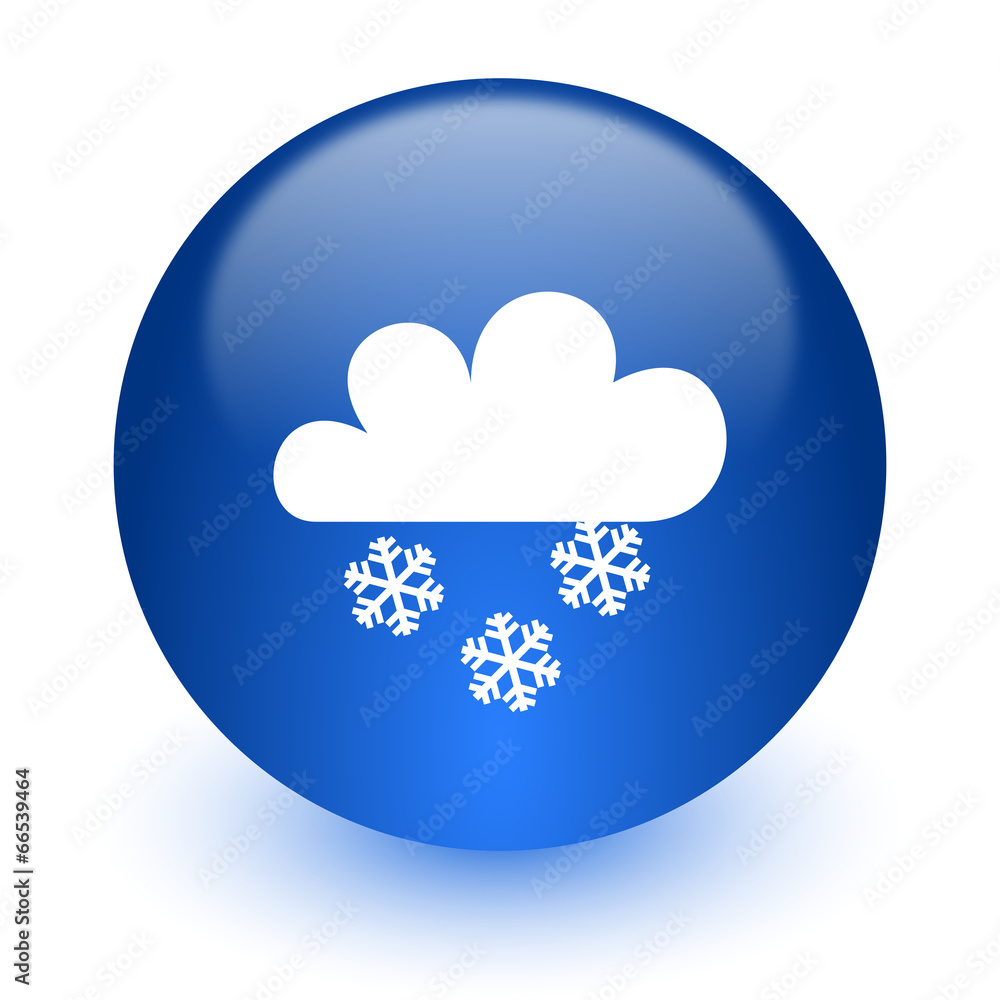snowing computer icon on white background
