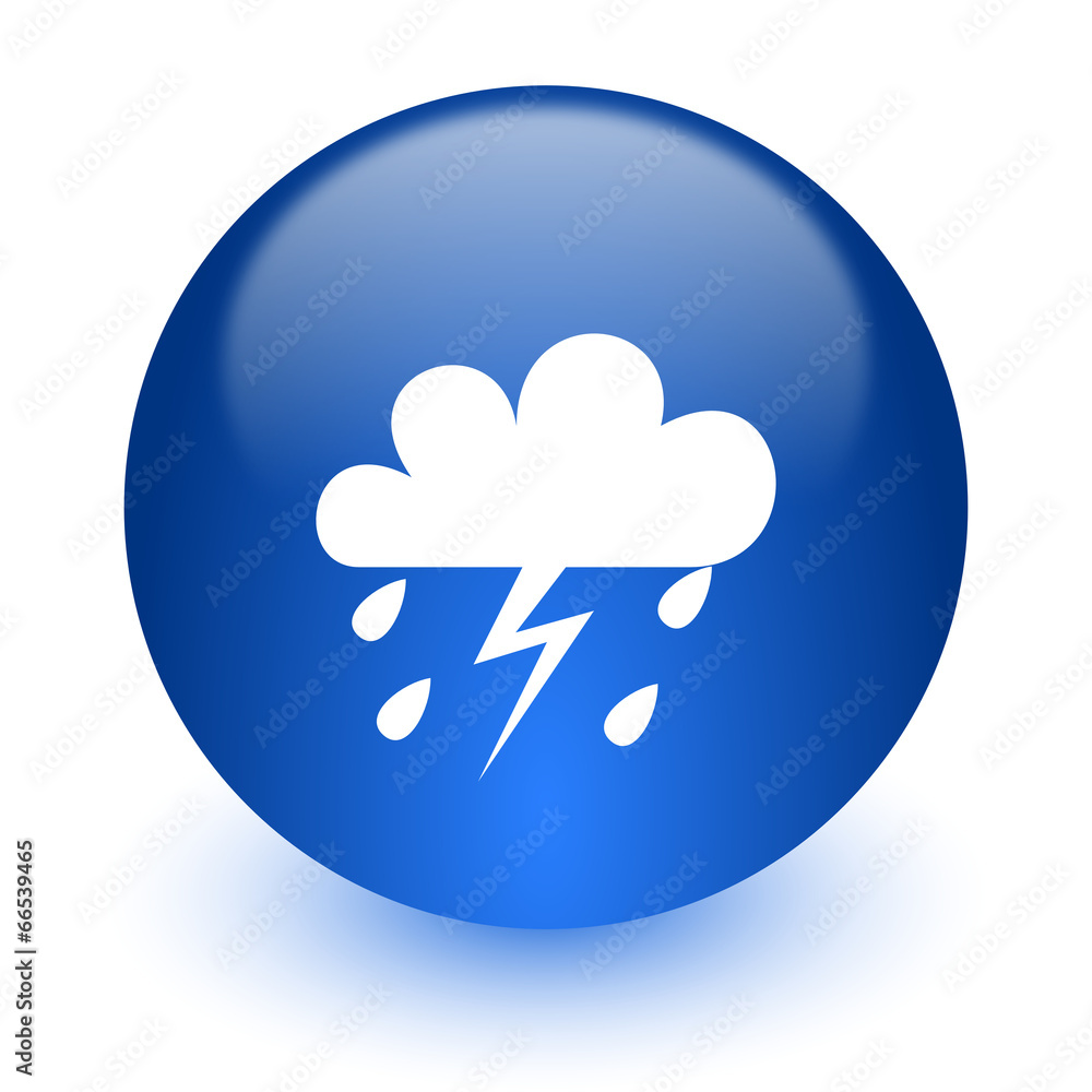 storm computer icon on white background storm computer icon on white background