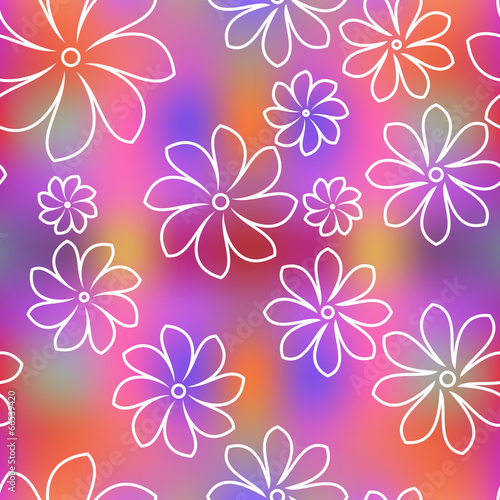 Seamless floral pattern background © Kati Kapik
