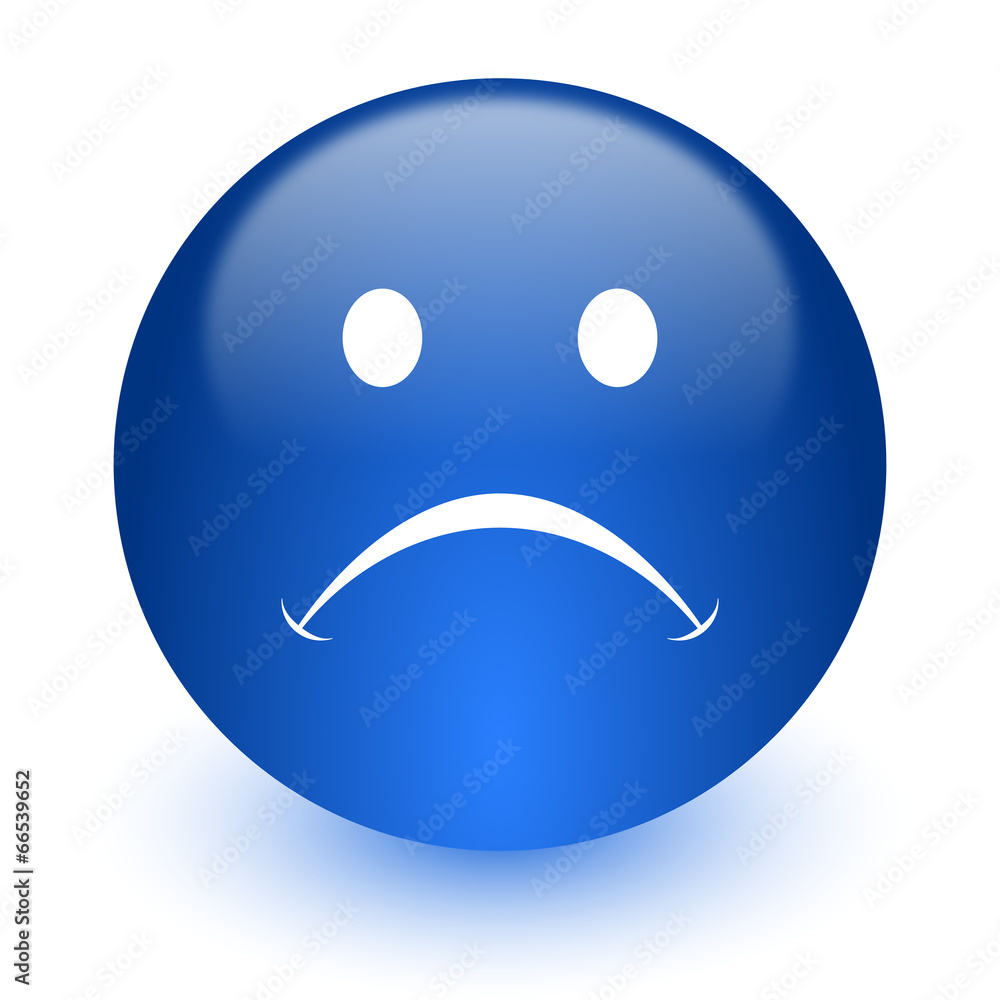 cry computer icon on white background