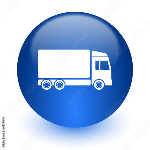 delivery computer icon on white background