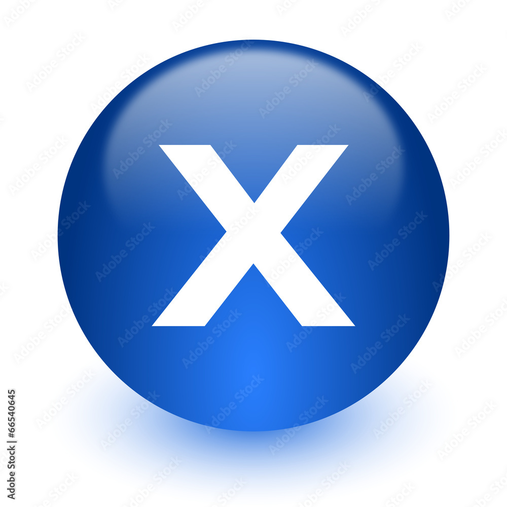 cancel computer icon on white background cancel computer icon on white background