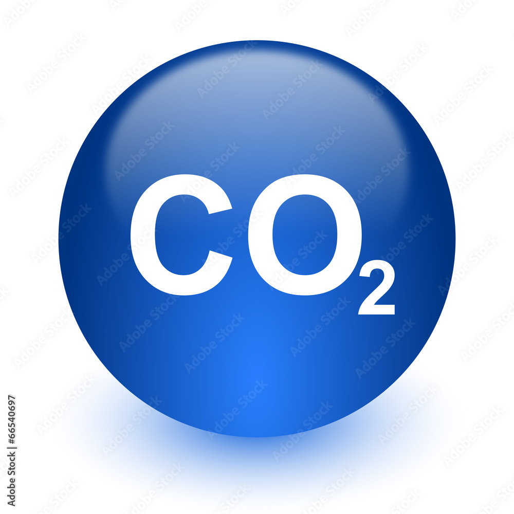 carbon dioxide computer icon on white background carbon dioxide computer icon on white background