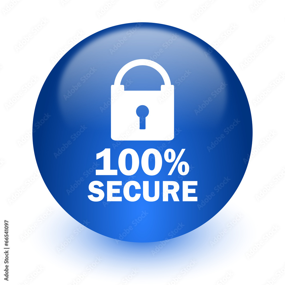 secure computer icon on white background secure computer icon on white background