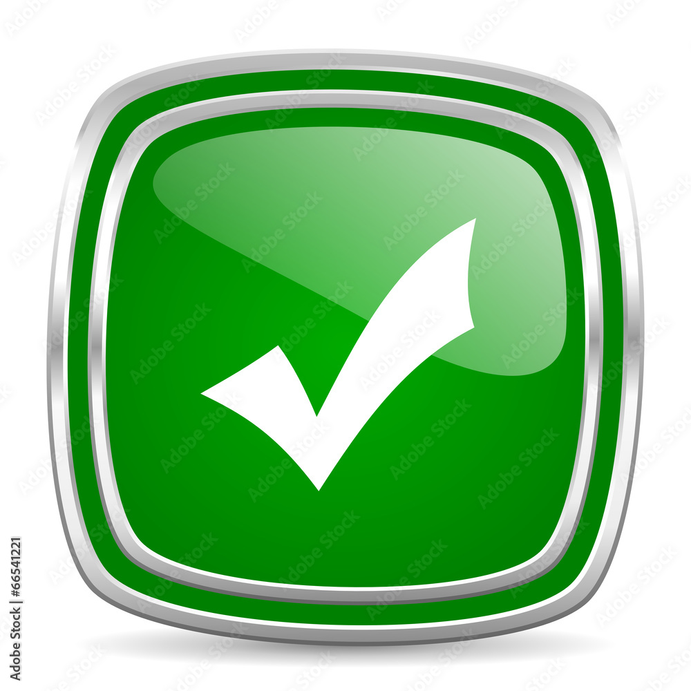 accept glossy computer icon on white background accept glossy computer icon on white background