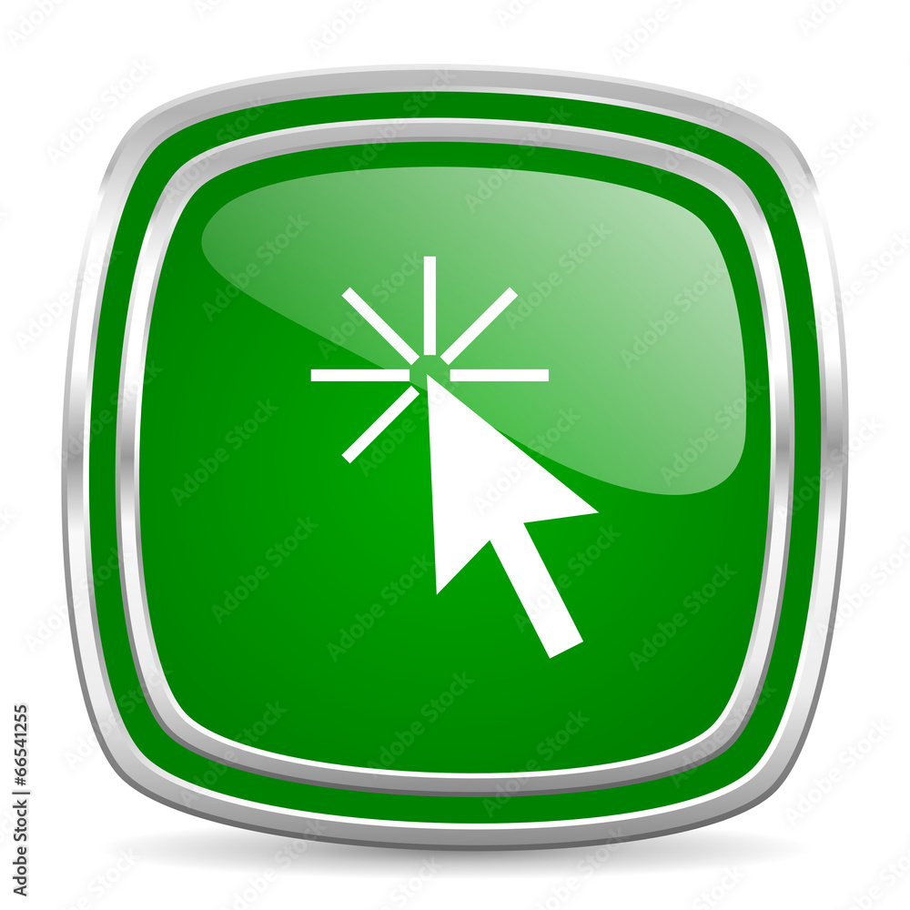 click here glossy computer icon on white background click here glossy computer icon on white background