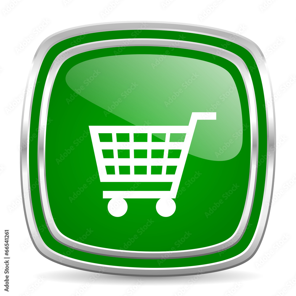 cart glossy computer icon on white background cart glossy computer icon on white background