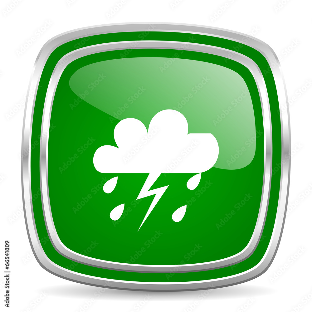 storm glossy computer icon on white background storm glossy computer icon on white background