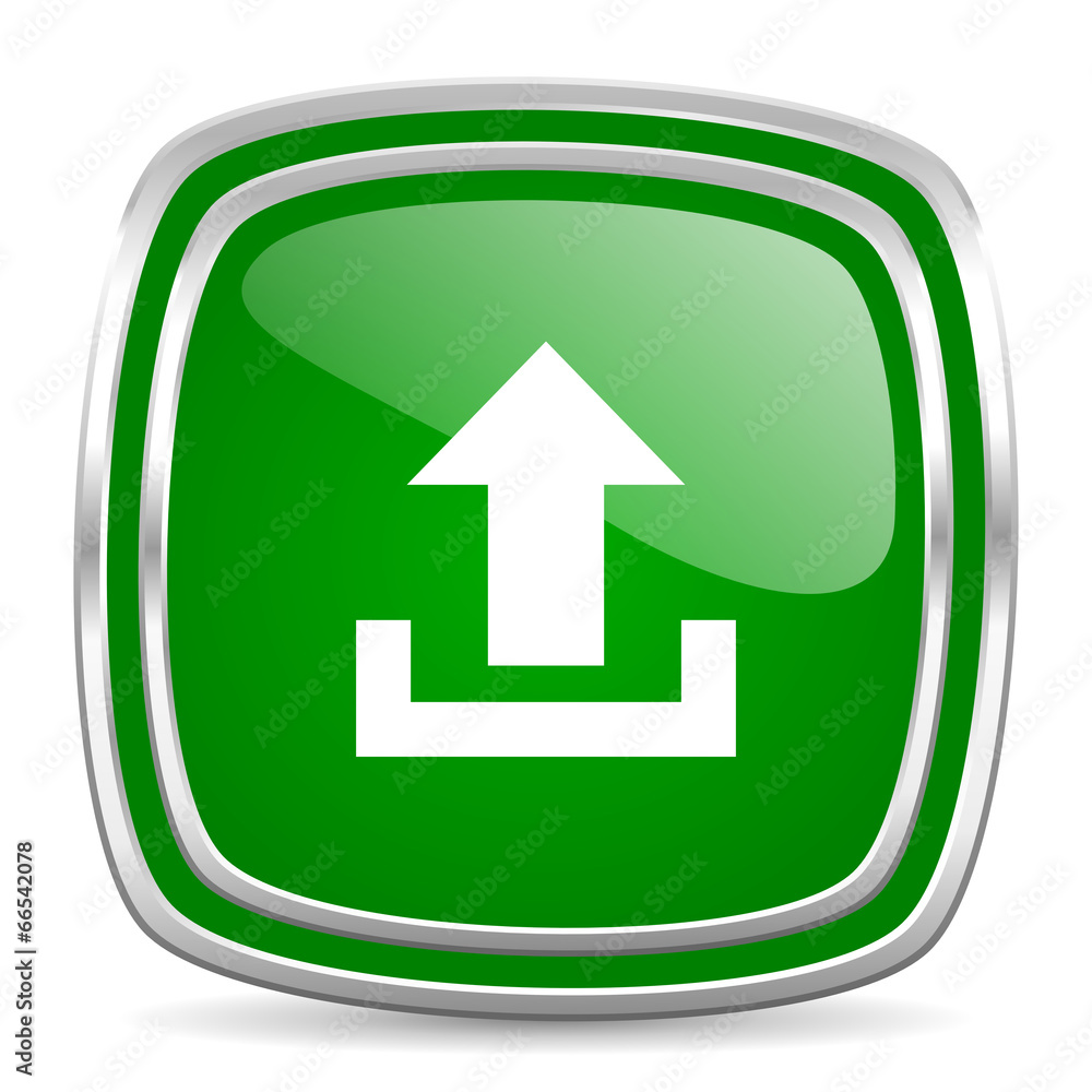 upload glossy computer icon on white background upload glossy computer icon on white background