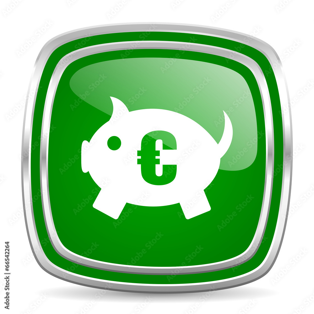 piggy bank glossy computer icon on white background piggy bank glossy computer icon on white background