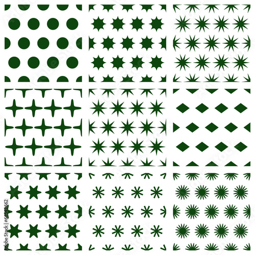 Seamless pattern set. photo