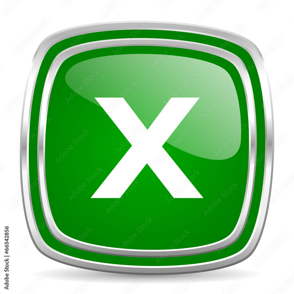 cancel glossy computer icon on white background cancel glossy computer icon on white background
