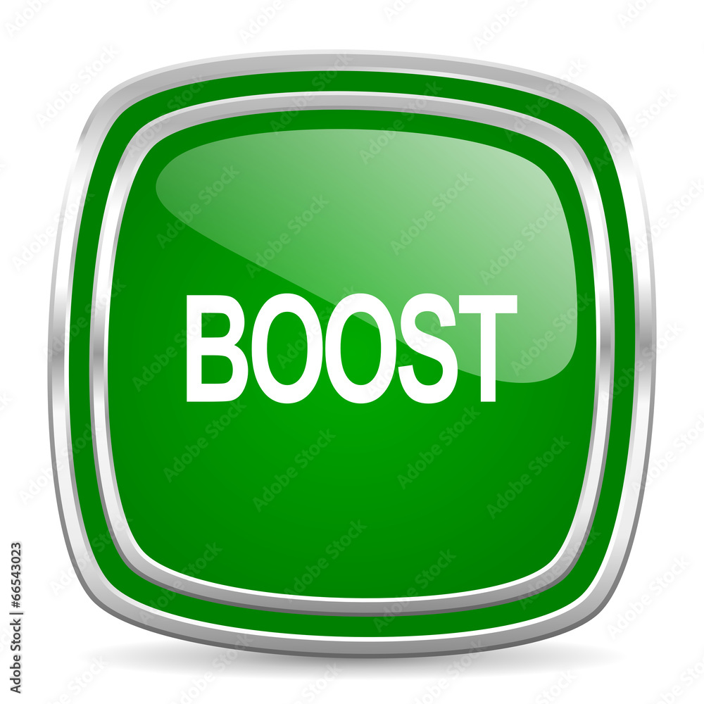 boost glossy computer icon on white background boost glossy computer icon on white background