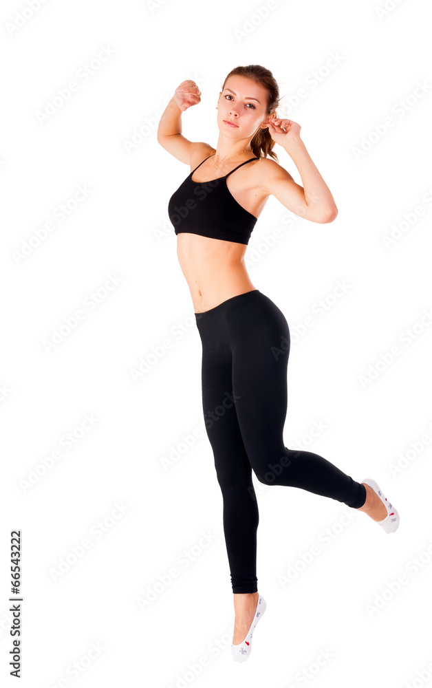 Fototapeta premium portrait of a pretty sporty girl