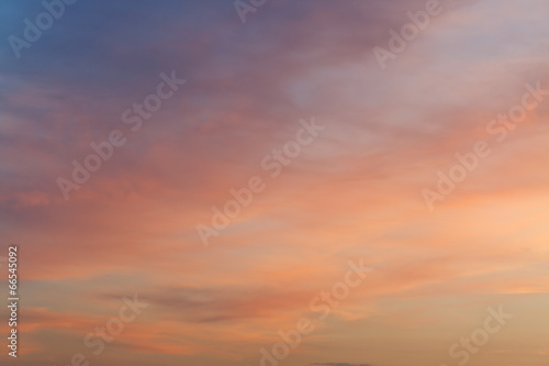 dark blue and pink sunset sky in summer © vvoe
