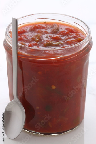 Delicious hot salsa dip