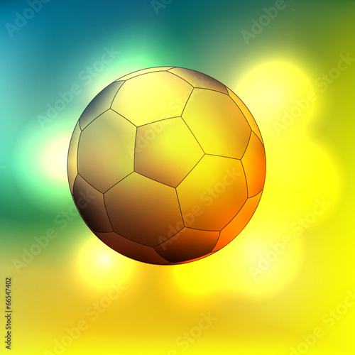 Golden soccer ball