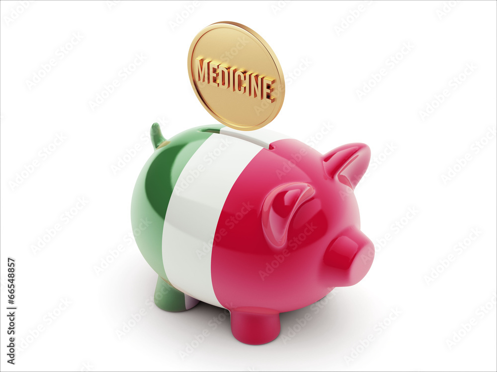 Italy Medicine Concept Piggy Concept