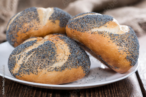 Fresh made Poppyseed Buns