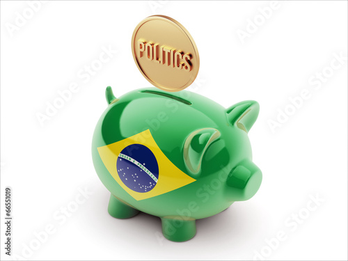 Brazil Politics Concept Piggy Concept