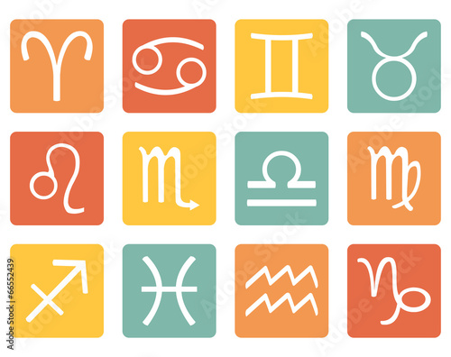 Vector Set of Zodiac Sign