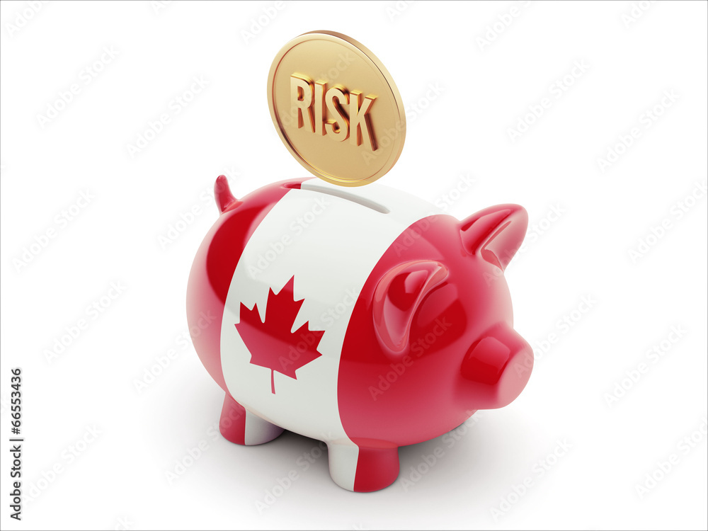 Canada Money Concept Piggy Concept Canada Money Concept Piggy Concept