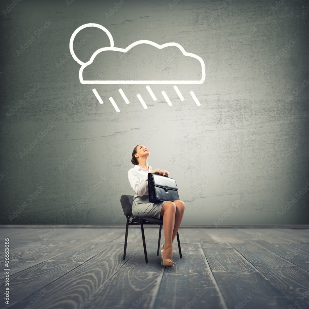 Businesswoman sitting on chair Businesswoman sitting on chair