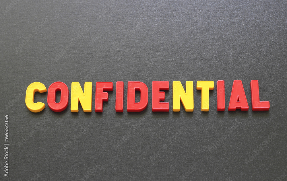Fototapeta premium confidential