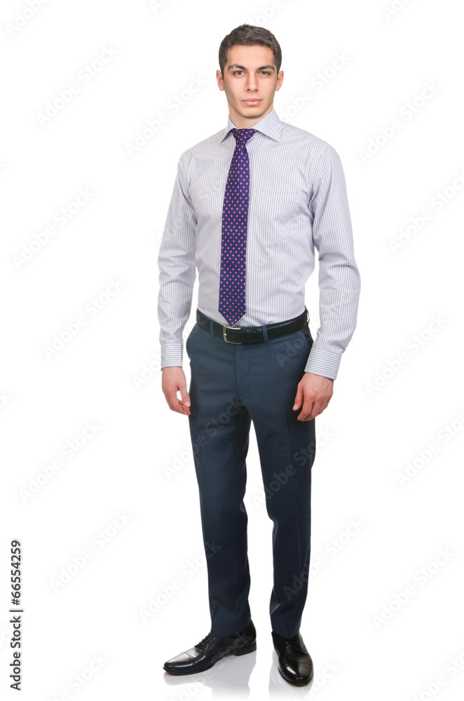 Man in fashion look isolated on white Man in fashion look isolated on white