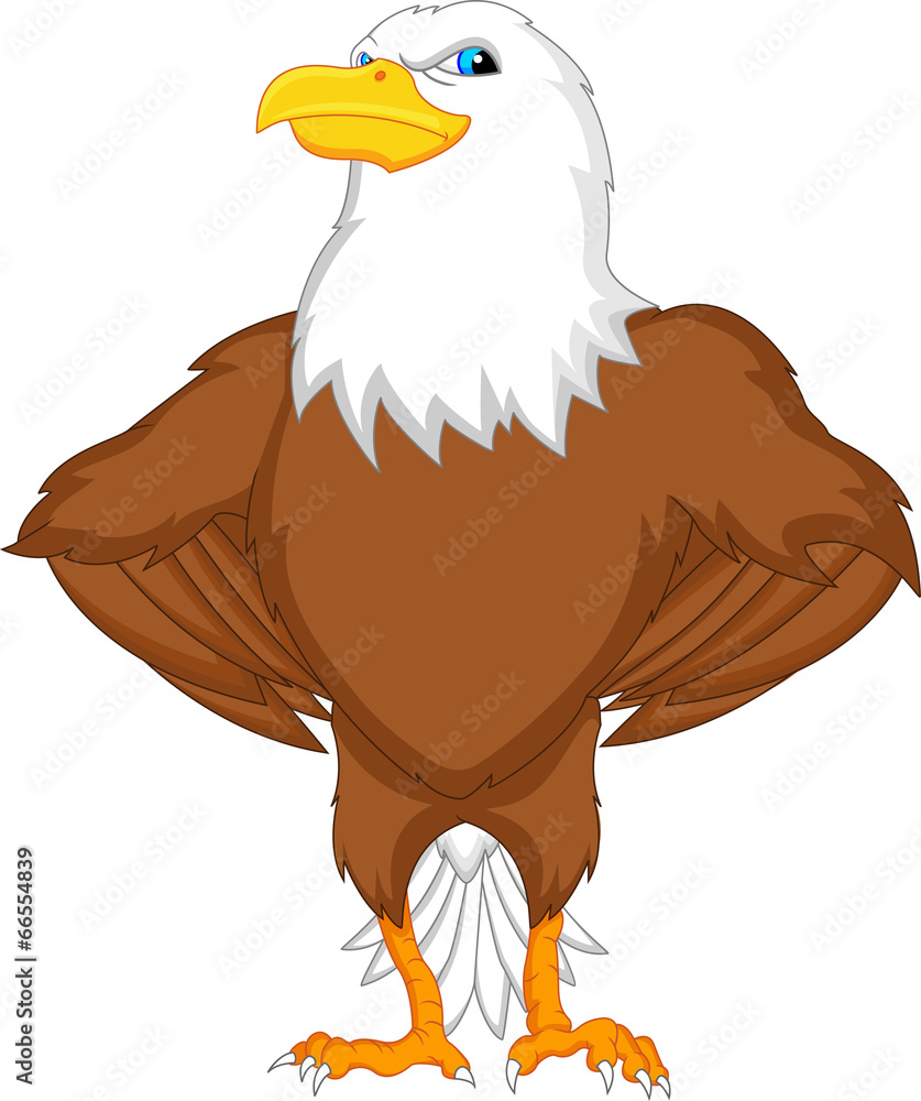 Naklejka premium eagle cartoon