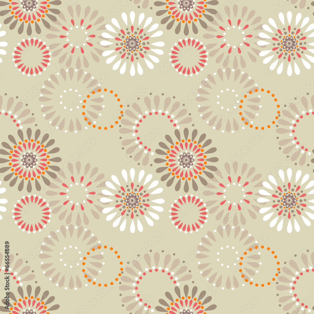 Seamless pattern with circles background