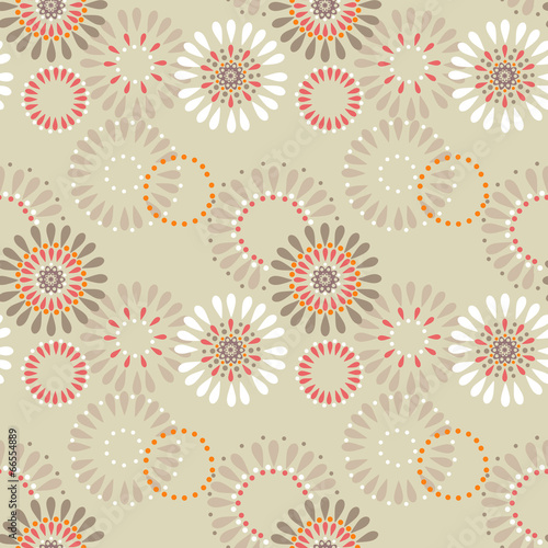 Seamless pattern with circles background