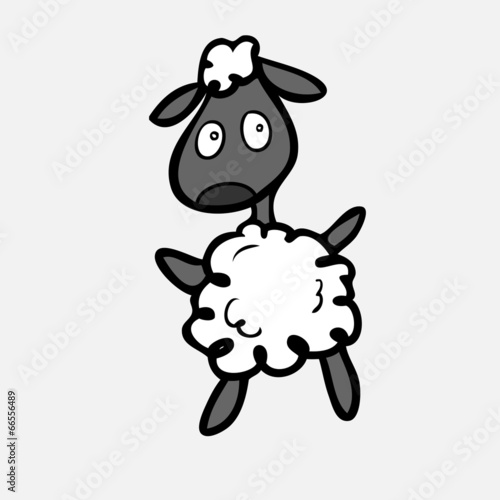 Sheep in beware manner